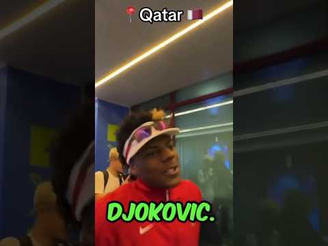 IShowSpeed Says Novak Djokovic Is The G.O.A.T! 😂 #shorts #ishowspeed #tennis #sports #football #uk