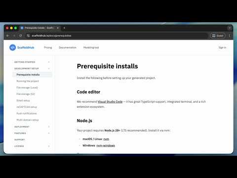 Development setup video thumbnail