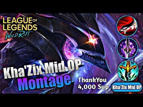 LOL WildRift : Kha'Zix Montage 2023 - Kha'Zix Mid OP