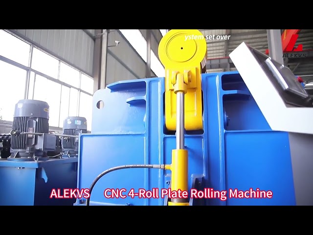 ALEKVS      CNC 4 Roll Plate Rolling Machine  Video