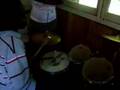 Manny on the drums