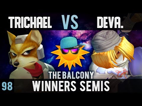 Melee @ the Balcony 98 - Winners Semis ft. Trichael Man (Fox) VS Devastation (Sheik, Marth)