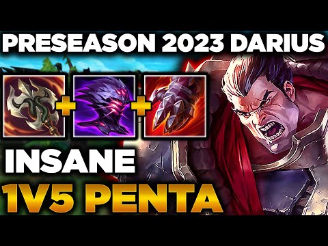 1v5 Pentakill | Ravenous Hydra Is INSANE | Jak'Sho The Protean Darius | S13 Darius Gameplay