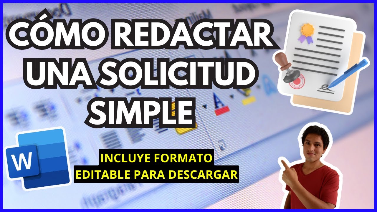 How to Write a Simple Application (Editable Template for Download)