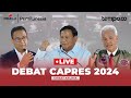 🔴Live Debat Capres 2024: Duel Pamungkas Anies, Prabowo dan Ganjar Soal Kesehatan hingga Pendidikan