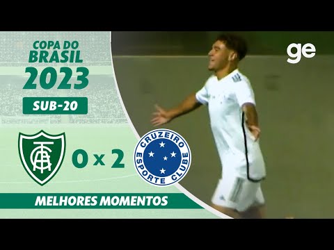 Gols e lances de América-MG x Cruzeiro