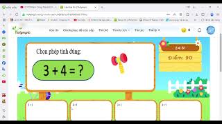 Giải Violympic lớp 2 vòng 1 nhưng đề không load được nên làm được 220 điểm nhé.