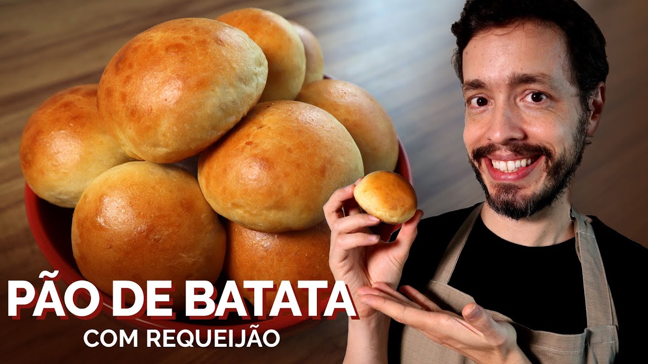 PÃO DE BATATA COM REQUEIJÃO - Receita fácil com dicas para congelar