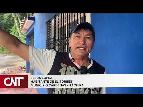 Familias incomunicadas en el Torbes por deslizamiento del terreno 