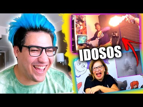 IDOSOS REAGINDO A COMO IRRITAR UM JOGADOR DE LOL