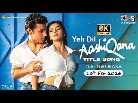 Yeh Dil Aashiqana Title Song - 8K | Karan Nath, Jividha | Kumar Sanu, Alka Yagnik | Nadeem-Shravan