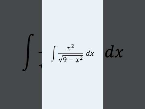 Integrating using a Trigonometric Substitution #maths #calculus #integration