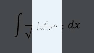 Integrating using a Trigonometric Substitution #maths #calculus #integration