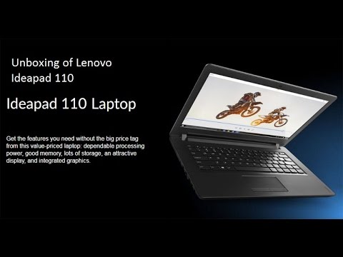 Unboxing of Lenovo Ideapad 110 AMD A8