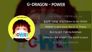 Download lagu G-DRAGON - POWER [가사/Lyrics] mp3