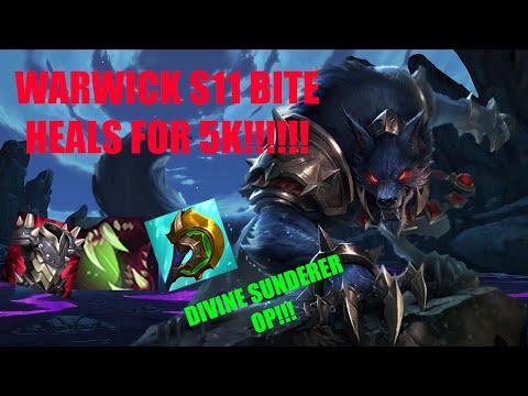 INSANE WARWICK SEASON 11! Q HEALS FOR 5000 DAMAGE!
