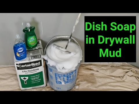 Dish Soap in Drywall Mud