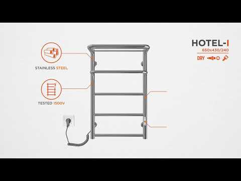 Электрический полотенцесушитель Mario Hotel-I TR 2.3.6200.11.P (4820111356652, 650x430, хром/сатин/белый глянец/черный матовый/золото/бронза, универсальный, с таймером)