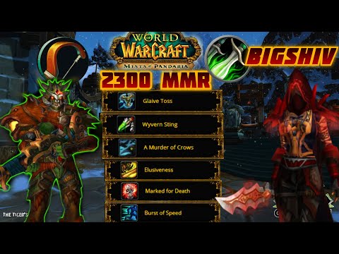 Classic MOP- Rogue/hunter 2v2 Arena 2300 MMR!