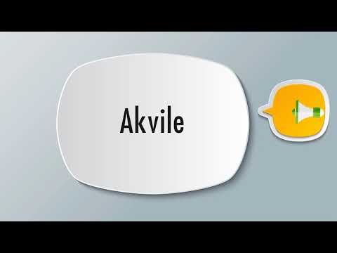 How To Pronounce Akvile