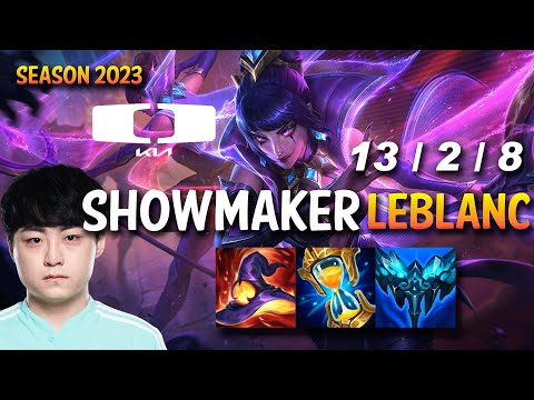 DK Showmaker LEBLANC vs AHRI Mid - KR Ranked