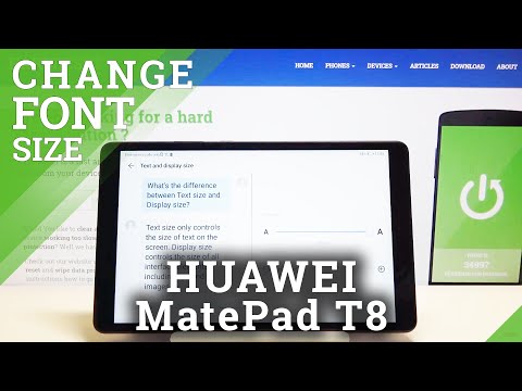 How to Change Font Size in HUAWEI MatePad T8 – Change Font Size