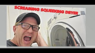 Loud Squeaking Dryer Fix |TRY THIS FIRST | DIY | Easy How To fix | Just USE OIL