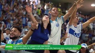 Ingressos para Clássico das Multidões entre CRB x CSA estão à venda - 11/2/26