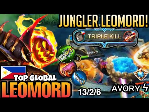 3X TRIPLE KILL, INSANE DAMAGE! | TOP GLOBAL LEOMORD RANK GAMEPLAY BEST BUILD 2021 ~ ᴀᴠᴏʀʏ ϟ [ MLBB ]