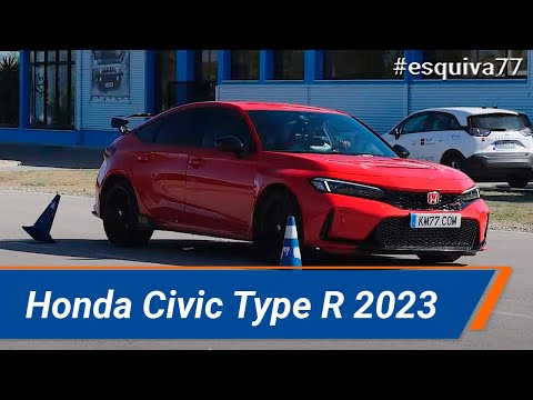 Honda Civic Type R 2023 – Maniobra de esquiva (moose test) y eslalon | km77.com