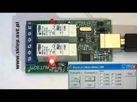 AVT925 - KARTA PRZEKAŹNIKÓW NA USB