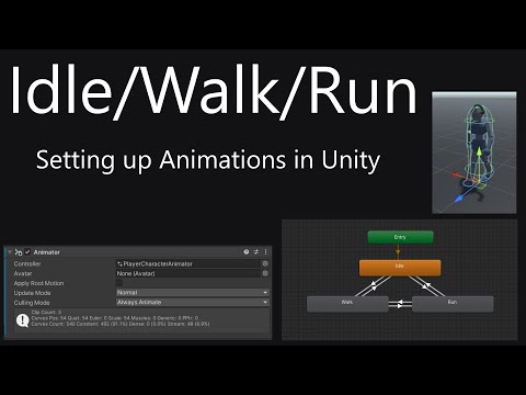 Idle, Walk, and Run Animations in Unity Tutorial