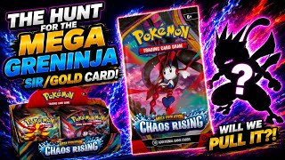 The Hunt for Mega Greninja SIR or Gold Card Day 3!!!🔥 Pokemon Chaos Rising Booster Box Opening