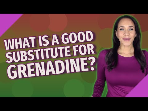 What is a good substitute for grenadine?