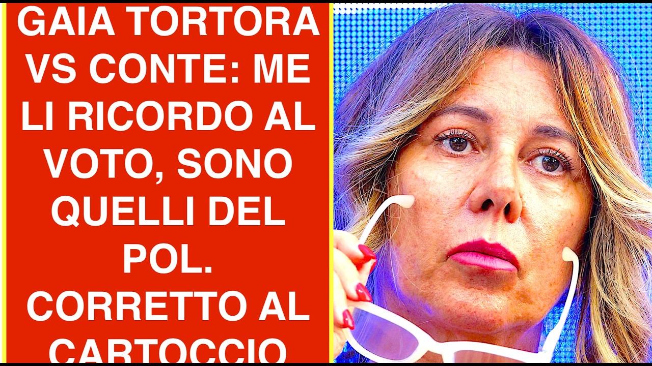 GAIA TORTORA VS CONTE: ME LI RICORDO AL VOTO, SONO QUELLI DEL POLITICAMENTE CORRETTO AL CARTOCCIO
