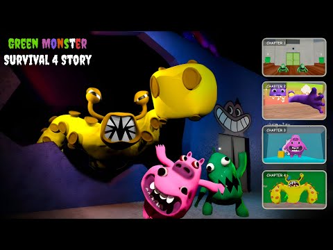 Green Monster Survival 4 Story - Gameplay Walkthrough Part 12 - All Chapters 1,2,3,4 (Android, iOS)