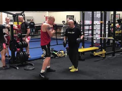Michał Cieślak #trening #sparing trener Andrzej Gmitruk