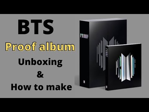 BTS Proof Album Unboxing 💜 / Bts Diy Proof Album ✨