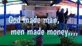 God made man, men made money,... God made bee, bees made honey.,,,,,, [action song]