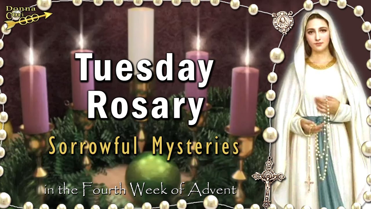 TODAY HOLY ROSARY Tuesday 🙏 Sorrowful Mysteries Rosary, DECEMBER 24, 2024 ADVENT Week 4
