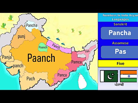 Counting from 1 to 10 in Indo-Aryan Languages | Language Mapping | Indo Aryan Language Comparison
