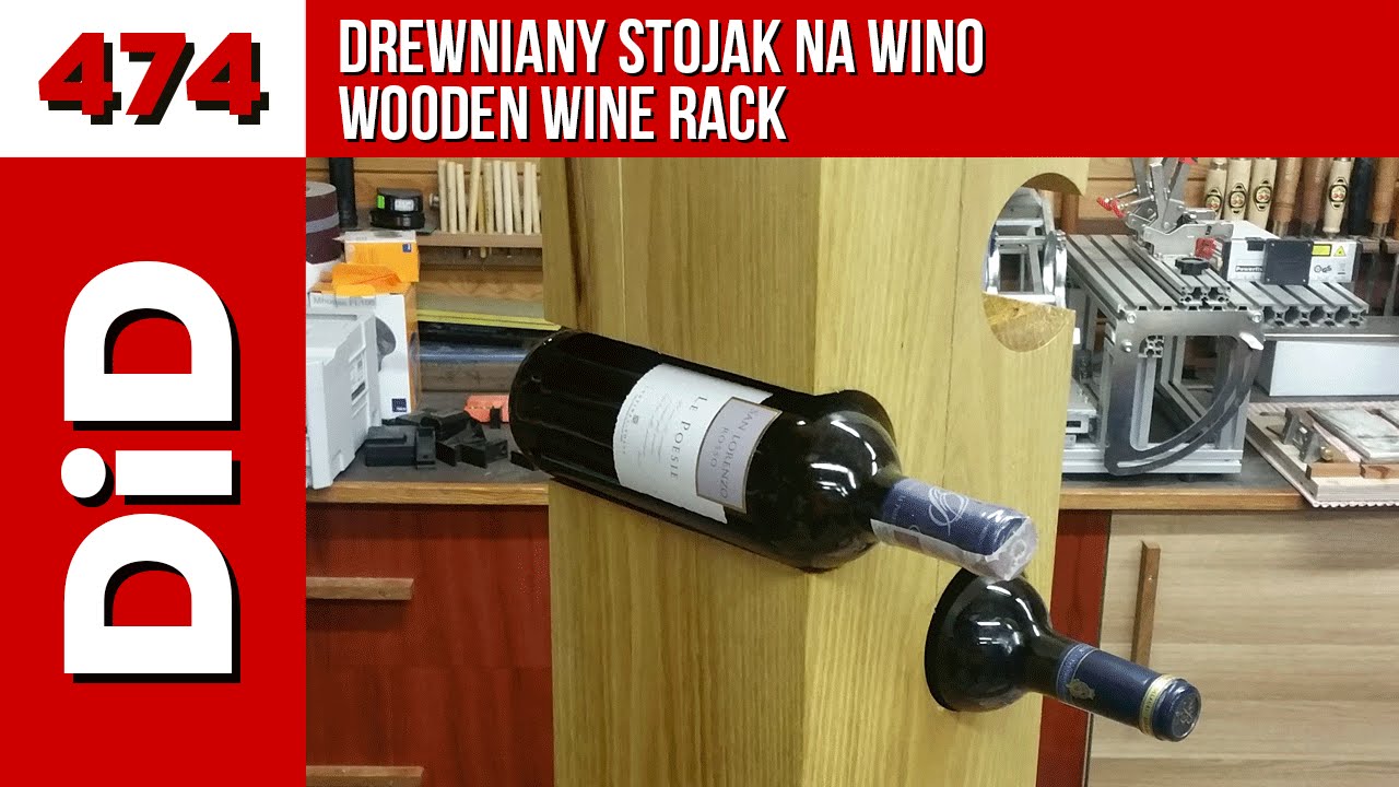 474. Drewniany stojak na wino / Wooden wine rack
