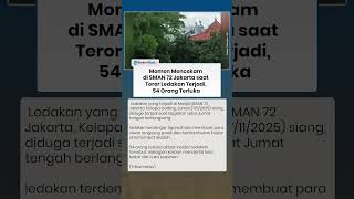 Momen Mencekam di SMAN 72 Jakarta saat Teror Ledakan Terjadi, 54 Orang Terluka