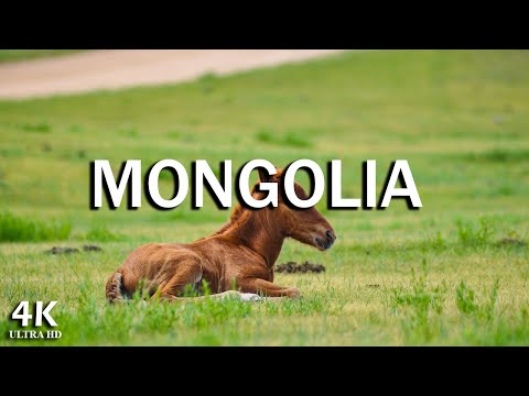 FLYING OVER MONGOLIA (4K UHD) - Relaxing Music Along With Beautiful Nature Videos - 4K UHD TV