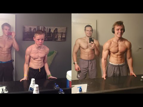 Weston Vanderschaaf - Full 7 Year Natural Body Transformation (14-21) - (110lbs-190lbs)