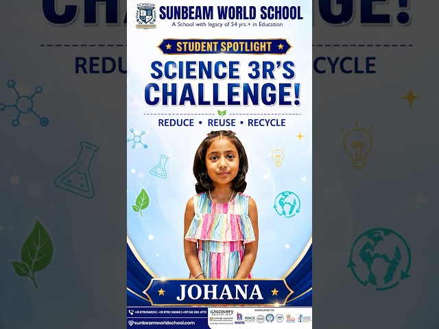 Science 3R’s Challenge: Small Actions, Big Impact for a Greener Future! ♻️🌍