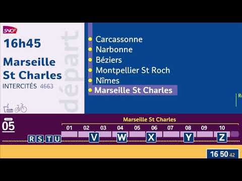 Annonce SNCF Circulation interrompue + Retard 7h Intercités 4663 Bordeaux - Marseille