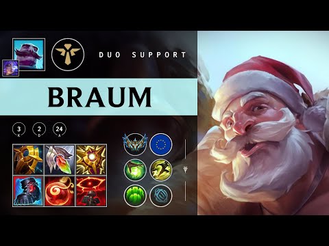 Braum Support vs Blitzcrank - EUW Challenger Patch 25.22