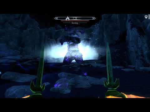 Skyrim Lv 190 character vs Karstaag(Legendary)v2
