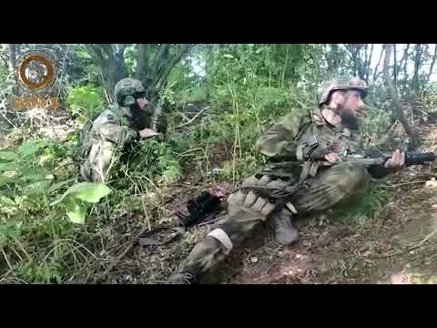 Chechen fighters shows high morale and faith during fighting in Ukraine. #russiaukrainewar #chechen